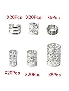 Braided Hair Accessories, Braids And Dreadlocks Hair Hoop, Adjustable Metal Ring Clip, Dreadlocks Jewelry Decoration - Multicolor - View 15