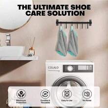1 buah Tas Cuci Sepatu Premium, Tebal, Lembut, Bebas Serat, Pelindung untuk Mesin Cuci, Tas Pembersih Sepatu Olahraga Anti-Deformasi dengan Resleting Aman, Dapat Dicuci dengan Mesin dan Digunakan Kembali, Alat Perawatan Sepatu yang Cocok untuk Semua Jenis Sepatu - Abu-abu 1 pc - View 4