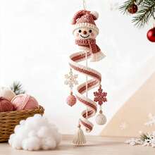 1 Set Spiral Snowman Crochet DIY Kit, Designed For Beginners, Easy To Start. Handmade Knitting, Full Of Fun. Includes Detailed English Instructions And Step-By-Step Video Tutorials, One Step At A Time, Even Beginners Can Complete. Suitable For Birthday, Valentine's Day, Mother's Day, Christmas, Halloween, Back To School, Ramadan And Other Holidays, An Ideal Gift Choice Filled With Heart. - C-Multicolor Set - View 2