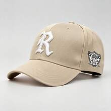 1pc Men Gothic R Letter Patch Hats For Men Adjustable Hats, UV Protection Sun Hat Ideal For Hiking, Mountaineering Travel And Outdoor Activities - Multicolor - View 13
