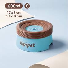 1 PC Cute Dopamine Floating Pet Bowl – Anti-Spill Suspension Water Feeder For Cats And Small Dogs, Keeps Chin Dry - 600ml - View 7