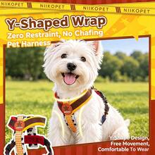 1 PC Y-Shape Dog Harness, Soft Padded No Pull Puppy Harness With Adjustable Quick Release Buckle, Breathable Lightweight Pet Vest Harness, Cute Plaid Escape-Proof Metal D Ring For Small Medium Dogs, Outdoor Walking Daily Use, Multiple Color Options - Multicolor - View 7