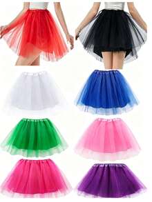 5pcs/1pc Finger Nail Decoration Accessories, Nail Party Supplies, Nail Claw Rings, Carnival Party Accessories, Ring Props - 40cm Skirt Length - View 1