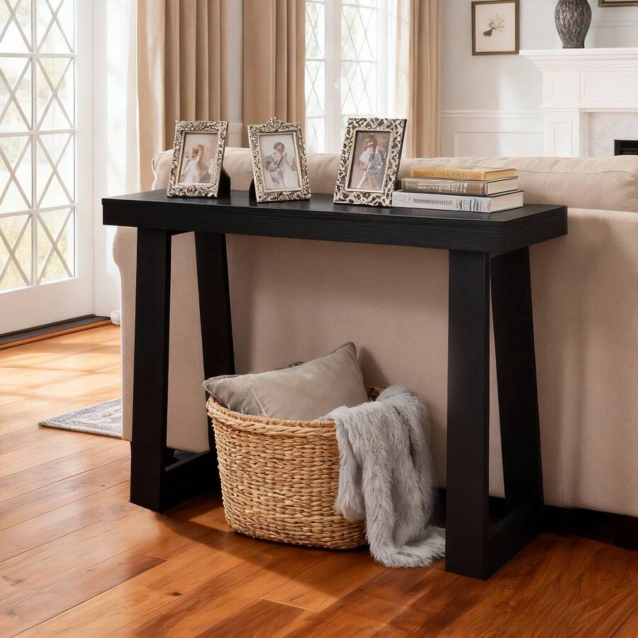 Sofa & Console Tables - Black - View 1