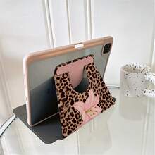 1件豹紋粉色百合花平板保護殼，適用於 iPad Air 6/5/4 與 10 (10.9 吋) - 適用於 iPad Pro 2024、Air M3/A16 2025，適用於 Galaxy Tab S9 FE/S8 Plus/S7/S10，適用於 OPPO Pad，適用於 MatePad，適用於 Vivo Pad，適用於 Honor Pad，適用於 Xiaoxin Pad - 彩色 - 查看 5