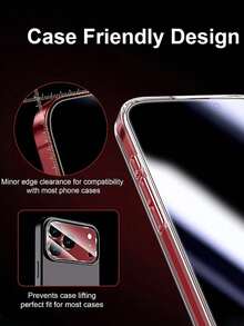 8pcs Tempered Glass Screen Protector Film Privacy Protection Anti-Spy Peeping Compatible With IPhone 18/18 Pro/18 Pro Max/17/16/15/14/13/12/11 - Black - View 7