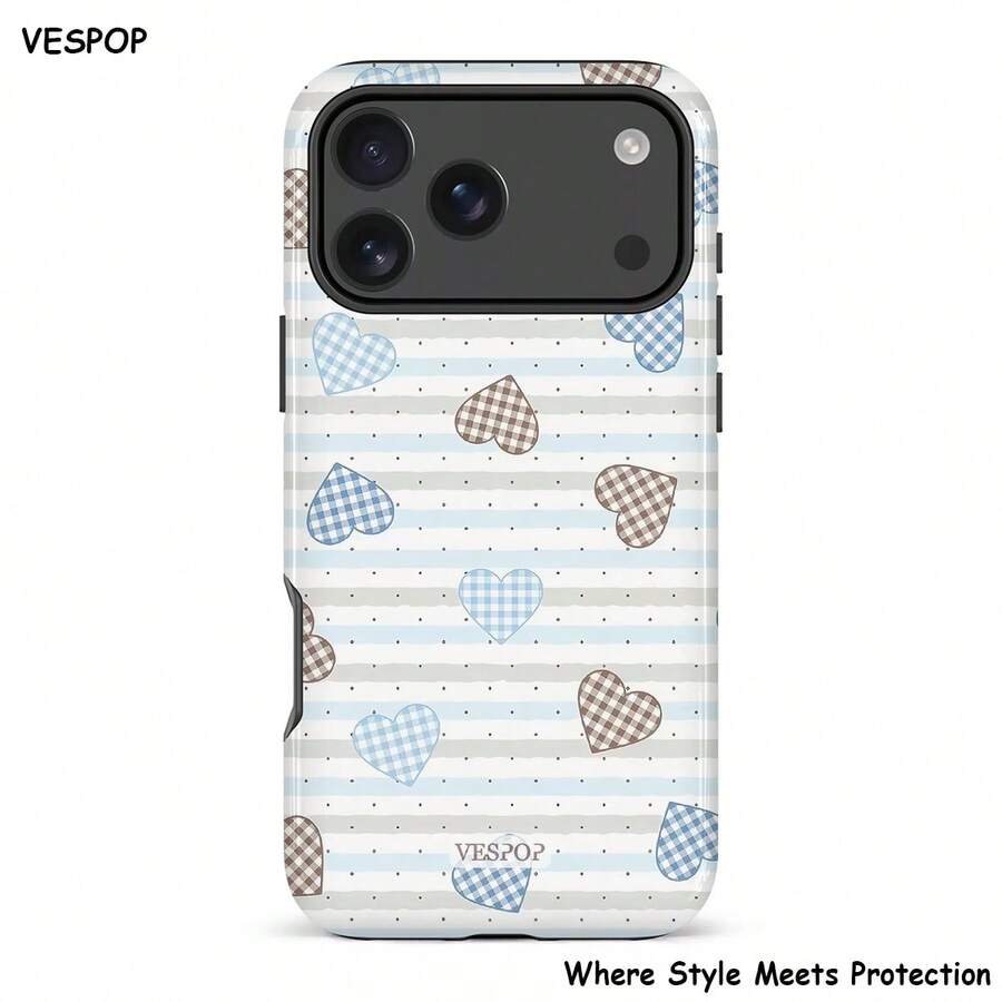 VESPOP Casing Ponsel Fashion Motif Garis-Garis - Kompatibel dengan iPhone 18/17/16/15/14/13/12/11 Pro Max/Pro Plus/12 Mini/13 Mini, Kompatibel dengan Galaxy S26 S25 S24 S23 S22 S21 Plus Ultra, Kompatibel dengan Pixel 8 9 10 PRO - Warna Campuran 1 - View 1