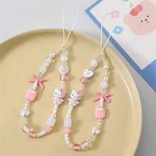 Hasbro 1PC Sanrio Hello Kitty Cartoon Mobile Phone Chain. Beaded Mobile Phone Pendants, Mobile Phone Lanyards, Mobile Phone Jewelry, Mobile Phone Accessories, Bag/Backpack Jewelry, Party Favors - One Size - View 4