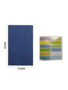 Leather Notebook Thick Memo Pad Business Diary Simple Notebook Work Meeting Planner Office Record Leather Memo Pad - Multicolor - View 11