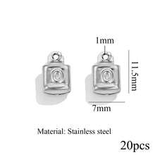 20-Piece Set Of 304 Stainless Steel 18K Gold-Plated Fashionable Star, Moon, And Geometric Pendants For DIY Necklace, Bracelet, And Jewelry Making - 1 Pendant - View 26