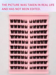 D-Curl Anime Style Fluffy False Eyelashes, 8-16mm Individual Lash Extension Set, Suitable For Makeup - D - View 7