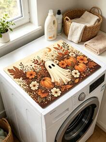 1pc Cute Ghost Diatomaceous Earth Absorbent Welcome Doormat, Halloween & Christmas Decor Rug, Multi-Purpose Floor Mat For Stove, Coffee Station, Water Bar, Indoor/Outdoor Front Door, Kitchen Home Decor Area - Multicolor - View 13