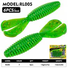PRO BEROS SUNLURE 6pcs Soft Bait Set, Fishing Lures, Dual-Color Realistic Hook Baits For Fathead Minnow, Pike, And Other Fish. Made Of Durable PVC Plastic, Suitable For Bass, Sea Bass, Saltwater And Freshwater Fish - Multicolor - View 14
