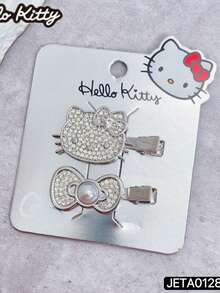 SANRIO Cute Hello Kitty Duck Mouth Hair Clip Sweet Seamless Bangs Side Clip Fashionable Cute Hair Accessory Hairpin - Multicolor - View 10