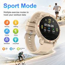 1.5 Inch Round Large Screen Smartwatch, Unisex, High Definition Quality, Silicone Strap, Message Notification, Call Answering, Convenient Music Control, Sports Mode, Best New Year Gift - View 8