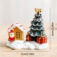 1pc Christmas Resin Snowman Old Man Decoration, Home Desktop Ornament, Creative Christmas Atmosphere Decor - Multicolor - View 9