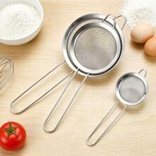 1/3 buah Saringan Jaring Halus Stainless Steel dengan Pegangan, Saringan Tepung, Saringan Telur, Sendok Saringan Minyak Dapur, Saringan Bubuk Kue, Saringan Tepung, Alat Penyaring Dapur, Saringan Kecil, Set Saringan Dapur Jaring Halus, Set Alat Pemanggang, Alat dan Aksesoris Dapur Penting, Saringan Mini untuk Koktail, Teh, Kopi, Jus, Tepung, Saringan Makanan Tahan Lama untuk Dapur Rumah dan Profesional - View 11
