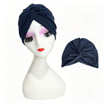 Twist Knot Stretch Turban Set, Soft Jersey Knit Head Wrap For Daily Hijab Inner & Chemo Wear, Birthday Holiday Gift Pack For Women - Multicolor - View 11