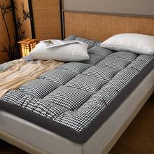 Soft Breathable Thin Mattress Pad, Foldable Floor Sleeping Pad, All-Season Tatami Mat, Suitable For Bedroom, Dorm, Guest Room And Hotel, Multiple Sizes Available - Black - View 3