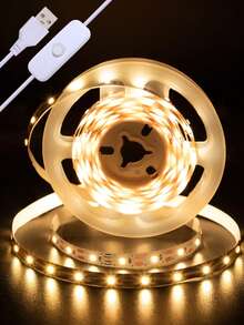 LED Light Strip, Halloween Decorations USB 5V Powered RGB Halloween Decorations LED Light Strip, Room Lighting, Room Decor Birthday Decor, Christmas Decorations, Suitable For Living Room, Bedroom, TV Background Wall, Cabinet And Party 's Halloween - Yellow - View 3