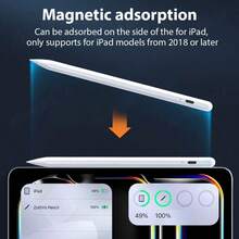 Palm Rejection Stylus Pen Compatible With IPad (2018-2024), Compatible With IPad Air 3/4/5, 6/7/8/9, Mini 5, Pro 11/12.9 Inch, For Writing And Drawing - Multicolor - View 4