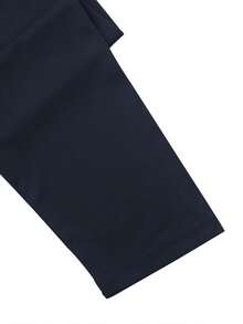 Men's Spring/Autumn New Casual Minimalist Henley Collar Long Sleeve Top, Suitable For Daily Commute And Vacation Wear - Navy Blue - View 6