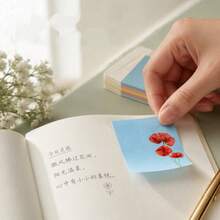 Floral Sticky Note Set 6 Pads Tear-Off Memo Pads Planner Note Stickers Colorful Ins Style Office Stationery - one-size - View 3