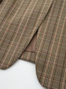 Women's Plaid Casual Versatile Commute Travel Blazer - Multicolor - View 5