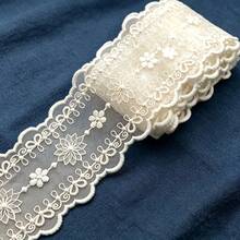 1/5碼蕾絲，適用於縫製蕾絲緞帶、網格刺繡蕾絲飾邊、DIY配件、家用紡織品、頭飾與手工配件，亦適用於DIY衣物與洋裝縫製 - 多色H - 查看 11