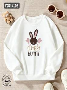 Cutest Bunny Cute Bunny Hoodie - White - View 3