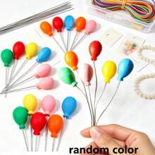 30/20/10 /Pcs Hiasan Bola Pelangi Mini, Stik Dekoratif Bola Bulat Aneka Warna, Hiasan Genggam Warna Acak untuk Kerajinan DIY & Tata Letak Pesta, untuk Kerajinan Tangan, Dekorasi Meja & Properti Foto - Beraneka warna - View 3
