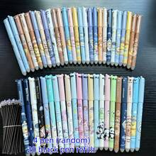 34pcs Set Including 4 Random Pens + 30 Refills (Blue/Black), Erasable Neutral Pen Set With Built-In Eraser, Suitable For Note-Taking, Daily Writing, High-Quality Office And Student Stationery, Perfect Birthday Gift - Multicolor - View 10