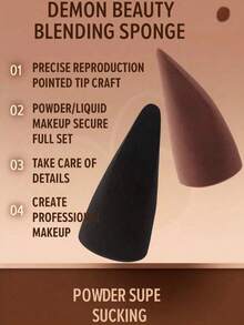1pc High Quality Multi-Function Makeup Sponge, 3-In-1 Beveled Water Drop Shaped Makeup Sponge, Latex-Free Multi-Shape Beveled Water Drop Makeup Tool, Multi-Function Makeup Sponge, Cosmetics, Affordable, Room Decor, Vanity, Makeup Accessories, Powder Puff, Makeup Sponge, Loose Powder Puff, Makeup Sponge, Christmas Gift, Cosmetics, Makeup Tools, Special Offer, Gift, Women's Gift, Christmas Gift - Multicolor - View 7