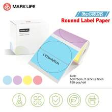 Printer Label Marklife P50 - Printer Label Termal, Mesin Label Portabel, Cocok untuk Produk, Alamat, Stiker, Keperluan Rumah dan DIY, Kompatibel dengan Sistem Android, iOS, dan Windows, Dilengkapi dengan 1 Gulungan Stiker Putih Bulat 50mm - Mint Blue - View 14