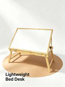 Adjustable Bamboo Foldable Tabletop Easel, Portable Lap Desk Reading Stand, Multi-Angle Drawing Holder, Foldable Laptop Table For Art Painting, Book Reading, Writing, Study, Home Office, Bedroom, Lightweight Desktop Workstation - Multicolor - View 11
