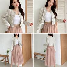 Women Two-Piece Outfits - Apricot - View 1
