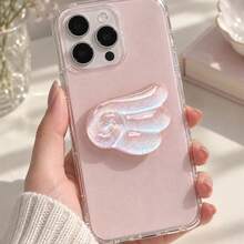 Fresh Cute Wing Glitter Solid Color Phone With Adhesive Backing, Retractable And Foldable, Fits All Phones - Wing Bracket - View 5