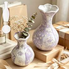 2pcs Vase Sewing Templates, DIY Multi-Style Matching Vase Pattern Quilting Stencils, Handmade Unique Vase Craft Tools, Exquisitely Designed Quilted Vase Templates, Durable PET Sewing Templates Suitable For Both Beginners And Professionals - Classic - View 4
