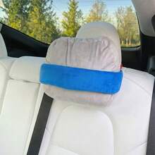 Adjustable Car Headrest Strap - Travel Headrest To Prevent Head Nodding And Neck Pain - Includes Soft Sleep Eye Mask - Portable Foldable Neck Stabilizer For Long Trips (Pillow Not Included) - Multicolor - View 6