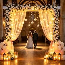 1pc LED USB Star Window Decorative Lights, Adjustable Hanging String Lights, Home Decor Lights, Suitable For Christmas Theme Events, New Year Countdown, Birthday Party, Indoor Theme Party, Indoor Decoration, Christmas, Wedding - Star - View 2