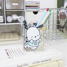 Hasbro Sanrio Hello Kitty Creative Cartoon Student Desktop Pen Holder Makeup Brush Multi-Functional Office Stationery Acrylic Transparent Storage Tube - One Size - View 3