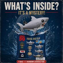 Monogram Universal JAWS 50th Anniversary 3D PVC Bag Clip Keychain Blind Bag Mystery Box Movie Shark Chibi Doll Pendant Backpack Charm Gift[Non-Plush Filled] - JAWS - View 2