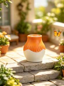 6pcs/Set Mini Resin Flower Vase Set, DIY Miniature Model Small Decor, Suitable For Home, Office And Other Desktop Decoration, Outdoor Garden Potted Plant Decoration, Perfect Holiday Gift - Resin Small Vase - View 6