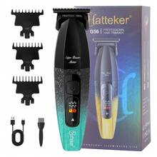 1个HATTEKER USB可充电渐变理发器，男士智能电动理发器，家用 - 彩色 - 查看 13