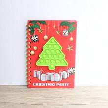 1pc A5 Christmas Coil Students Notebook,Pocket Size Side Flip Notepad,Loose-Leaf Journal,Cute Xmas Stationery,School Memo Book,Christmas Gift For Kids - Multicolor - View 10