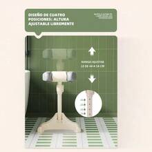 Soporte Ajustable para Baño de Bebé con Respaldo Ergonómico, Base Antideslizante y Diseño de Apoyo para Baño Infantil - Gris - Ver 4