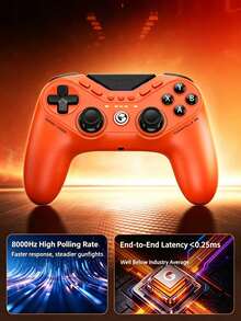 GAMESIR Nine-Tailed Fox 8K Symmetric Wired Gaming Controller, 8000Hz Polling Rate, FPS, Switch, PC, Steam, Zero Latency - View 3