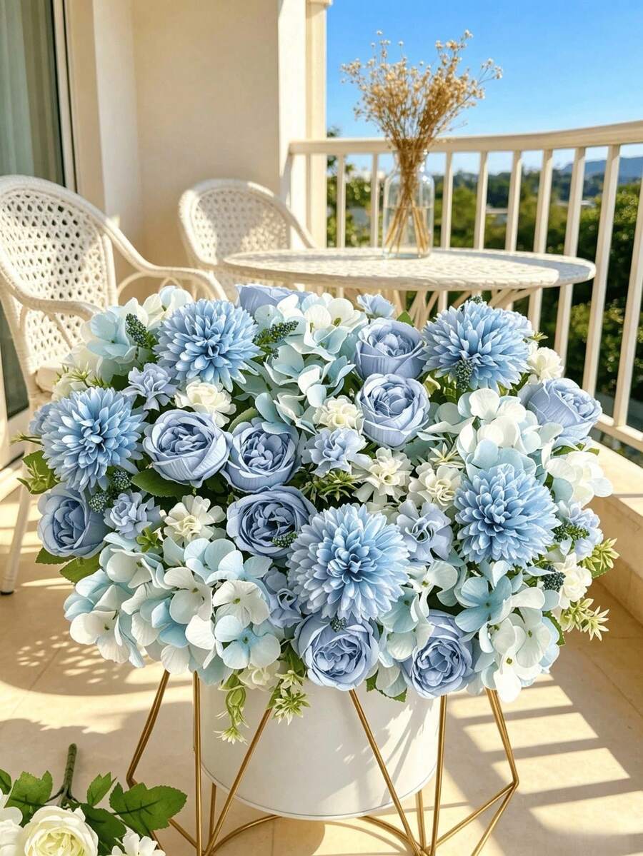 1/4 Bunch Artificial Peony Hydrangea Chrysanthemum Bouquet - Perfect ...