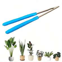 1pc Handheld Soft Bristle Leaf Cleaning Brush With Bamboo Handle - Perfect For Home, Garden And Outdoor Use - Minimalist - View 7