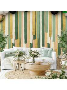 5 Rolls, 1000 Inches Per Roll, Sage Green And Gold Crepe Paper Ribbon, Suitable For Birthday, Camping, Bridal Shower, Wedding, Bachelorette Party, Engagement Forest Theme Party Decoration - Multicolor - View 4
